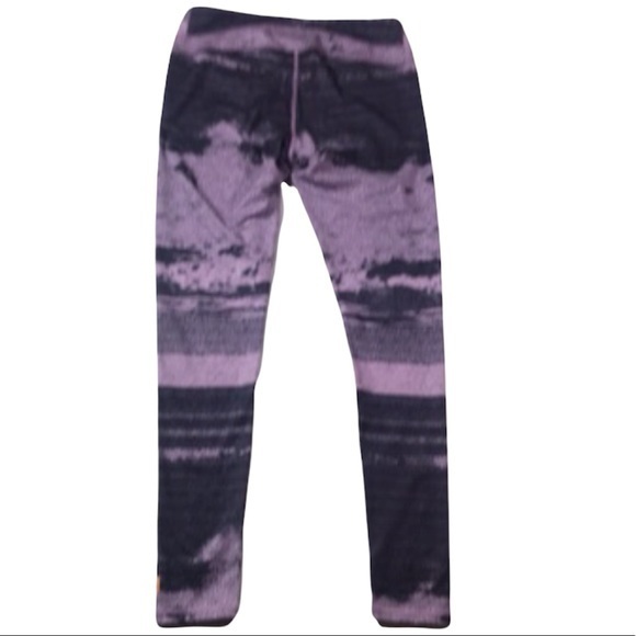 Lucy Studio Hatha High Tide Lavender/Black Full Length Leggings - Picture 7 of 8